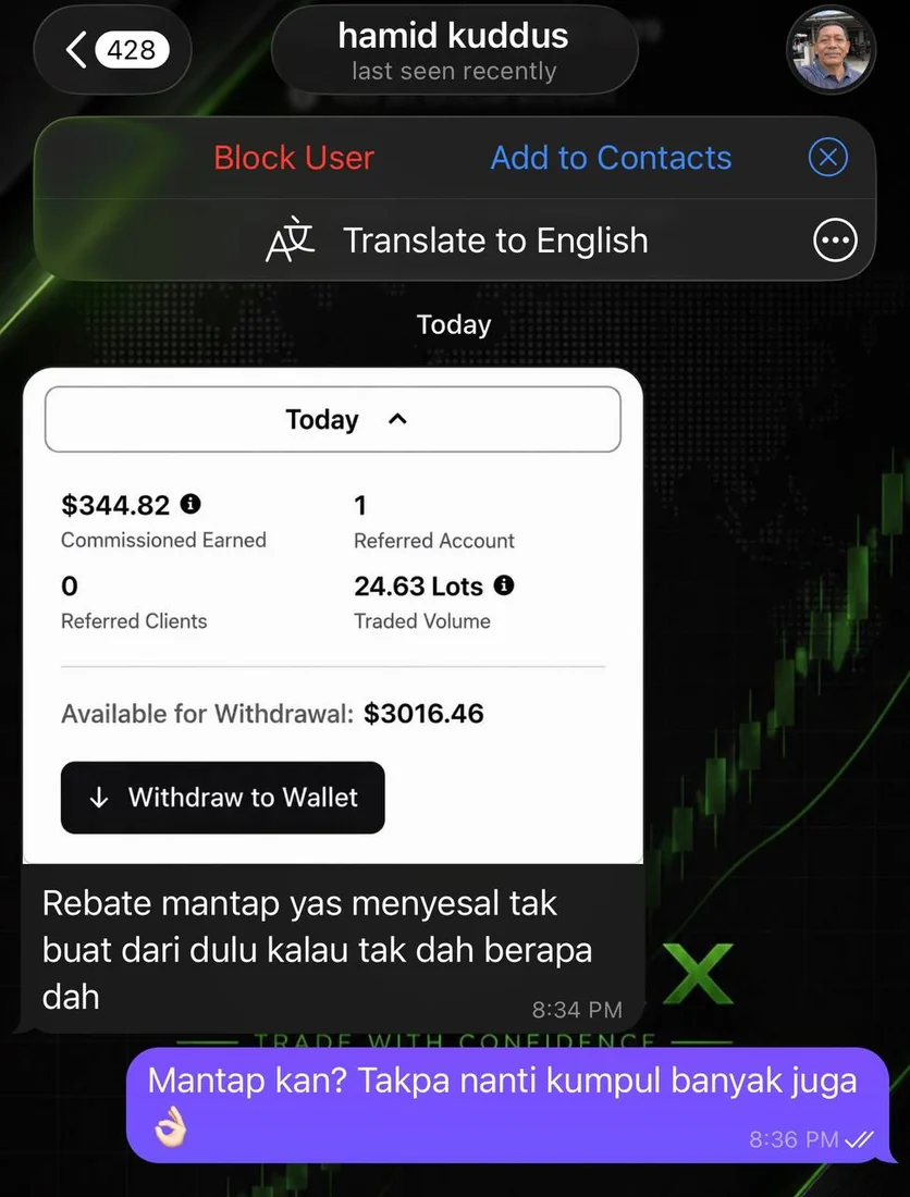 Trader feedback 8